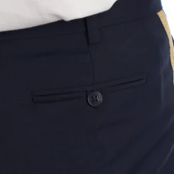 Skreddersyet bukser med dekorativt sidebånd