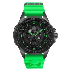 Skull Watch med grøn rem