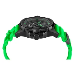 Skull Watch med grøn rem