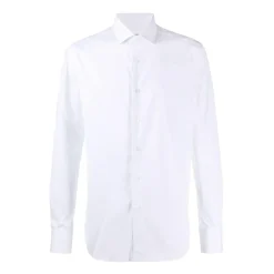 Slim Fit Bomuldsskjorte Hvid