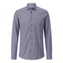 Slim-Fit Twill Skjorte med Mønster
