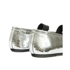 Sølv Elastisk Strop Tabi Slip-On Sko