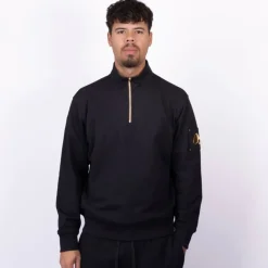 Snyder 1/4 Zip Gold Black Jacket