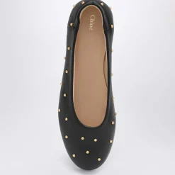 Sort Ballerina Flade Sko