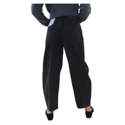 Sort Barrel Fit Cropped Jeans