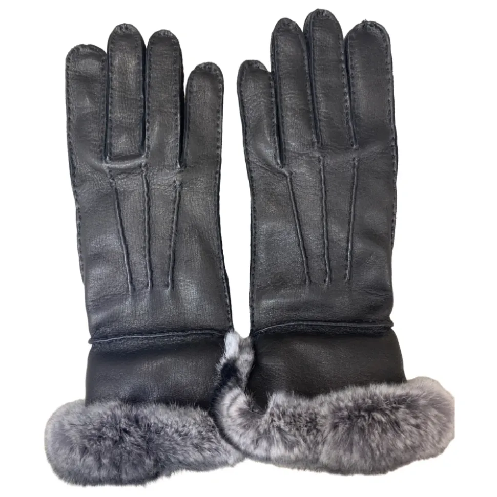 Sort Bjerg Hjortelæder Handske