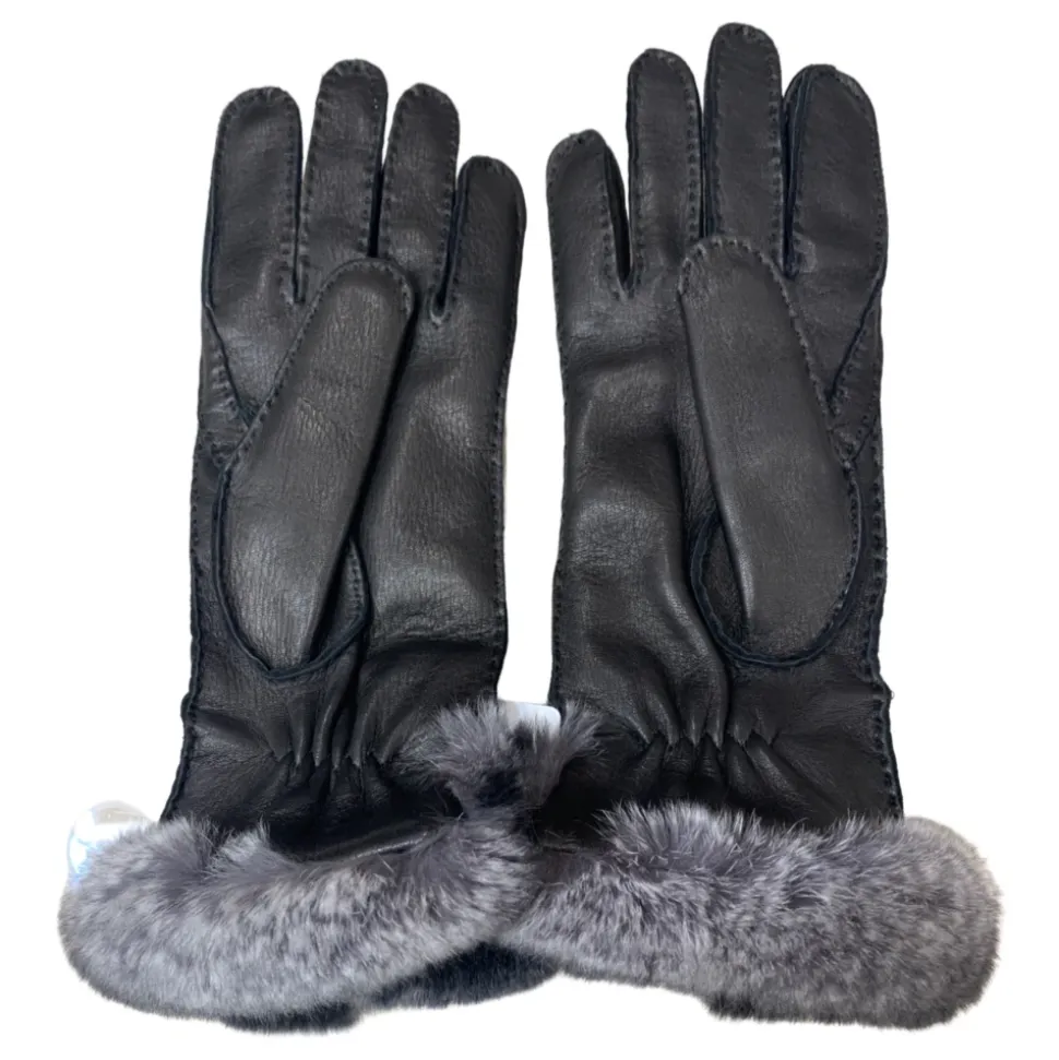 Sort Bjerg Hjortelæder Handske