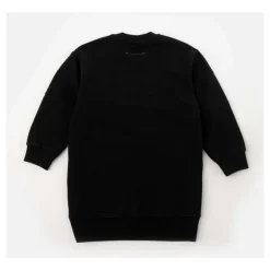 Sort bomuld langærmet kjole