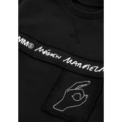 Sort bomuld langærmet kjole