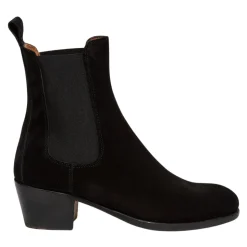 Sort Chelsea Ankelstøvle Håndlavet Ruskind