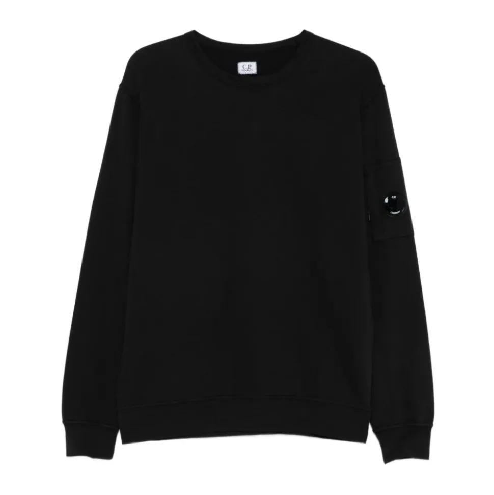 Sort Crew Neck Sweater Bomuld