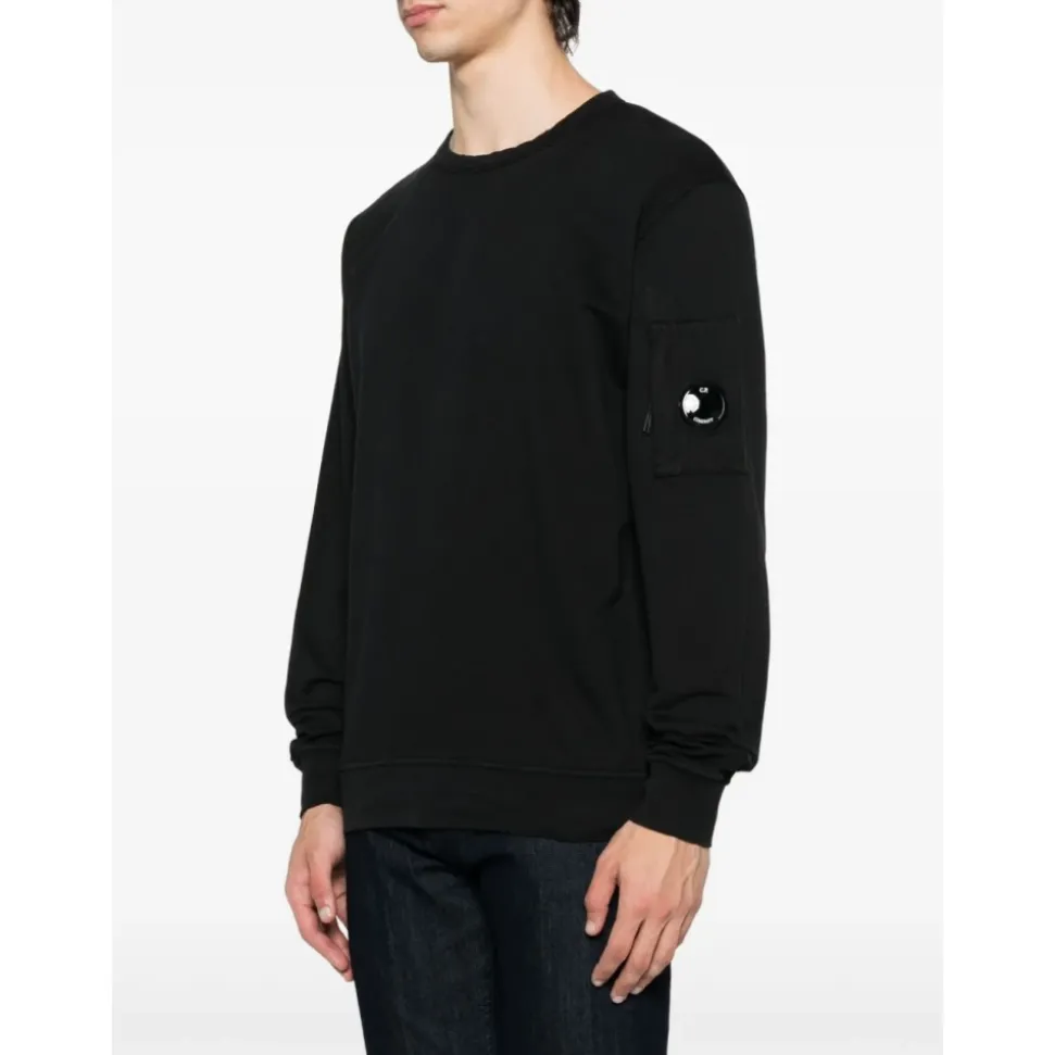 Sort Crew Neck Sweater Bomuld