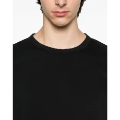 Sort Crew Neck Sweater Bomuld