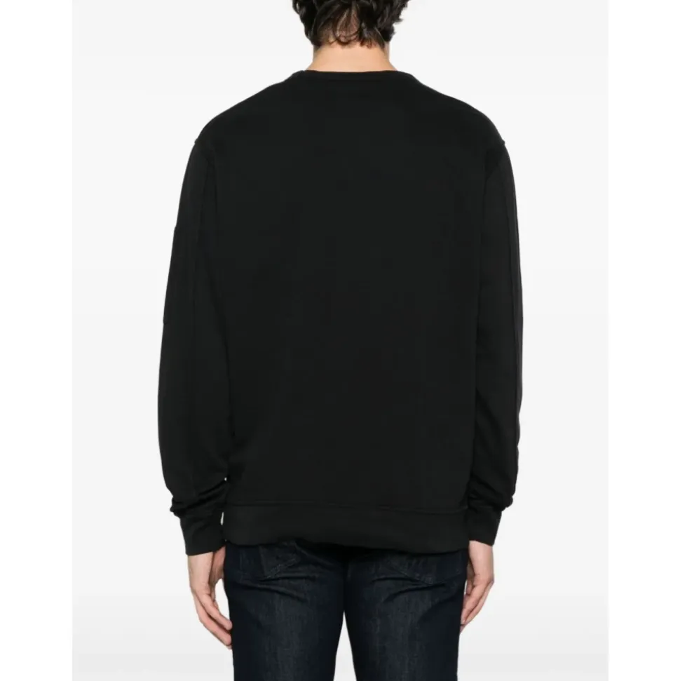 Sort Crew Neck Sweater Bomuld