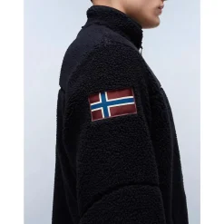 Sort Ekspedition Fleece Lynlås Jakke