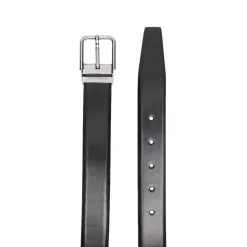 Sort Firkantet Spænde Bælte