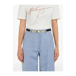 Sort guldfarvet kæde-bælte