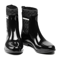 Sort Gummistøvle i Wellington-stil