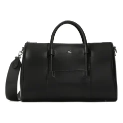 Sort hånd- og skuldertaske til rejse