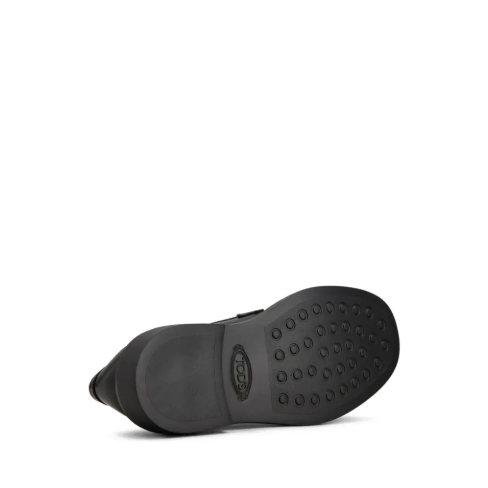 Sort Horsebit Loafers Kalveskind Læder