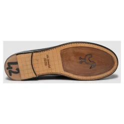 Sort Kalveskind Loafer Letvægtsstruktur