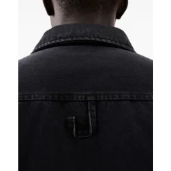 Sort Knappet Skjorte Logo Broderi