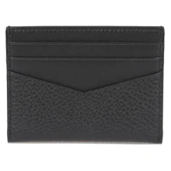 Sort Korn Kalveskind Kortholder Pung