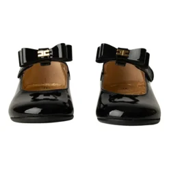 Sort laklæder ballerina sko