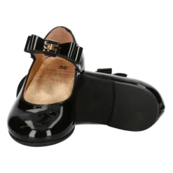 Sort laklæder ballerina sko