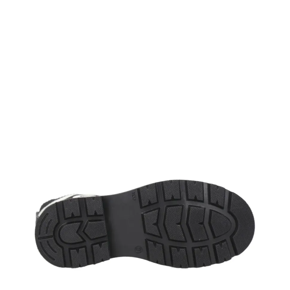 Sort Læder Høj Legging Støvler