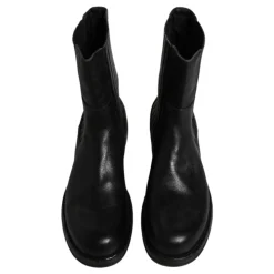 Sort læder midt kalv støvler sko