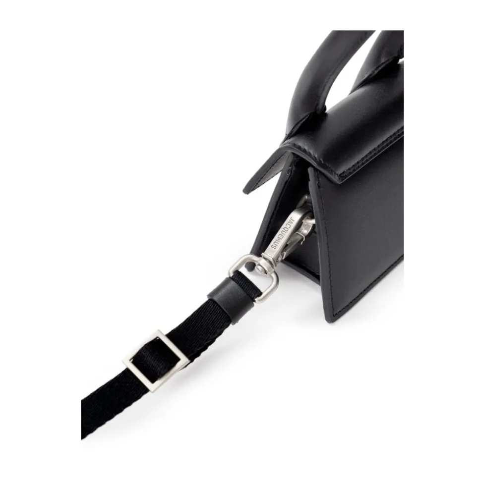 Sort Læder Sweatshirt og Mini Taske