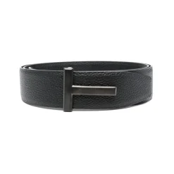 Sort Læderbælte til Mænd