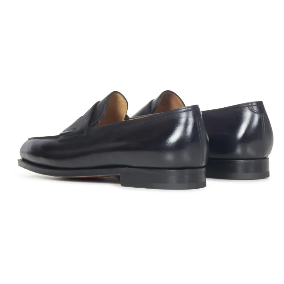 Sort Loafer Sko Elegant Stil