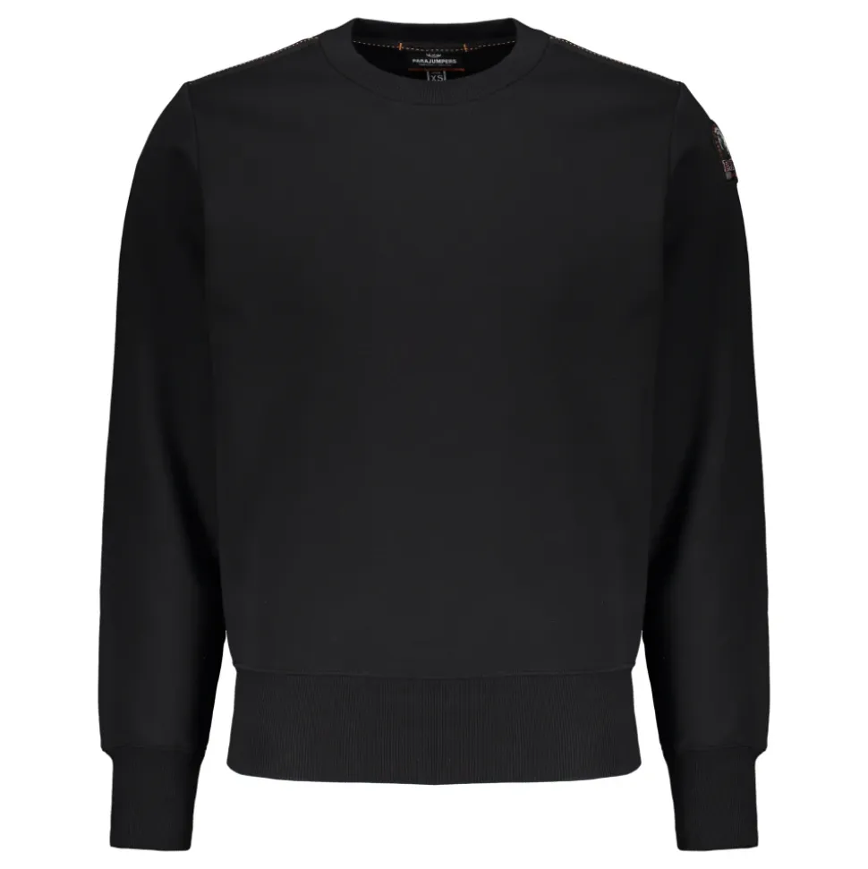 Sort minimalistisk langærmet sweater