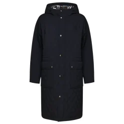 Sort nylonjakke med hætte