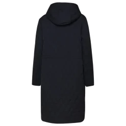 Sort nylonjakke med hætte