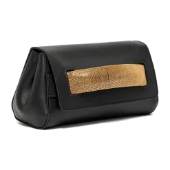 Sort og Guld Gossip Clutch Taske