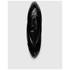 Sort Quiltet Skuldertaske med Chevron Motiv