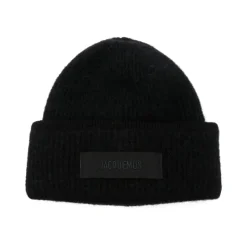 Sort Rund Krone Logo Hat