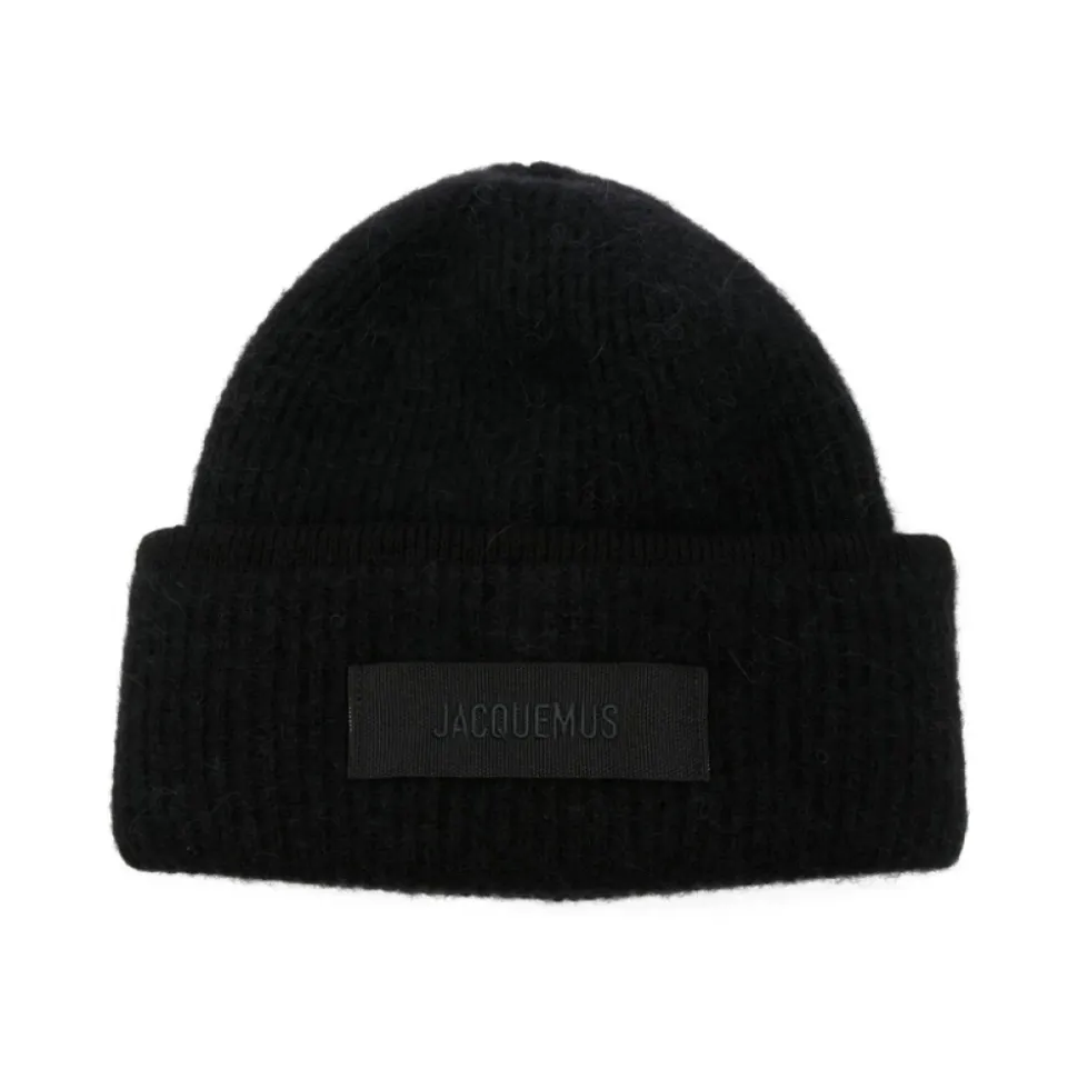 Sort Rund Krone Logo Hat