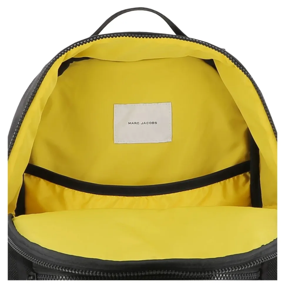 Sort rygsæk med gul accentlap