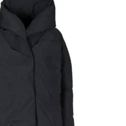 Sort Shawl Krave Vinterfrakke