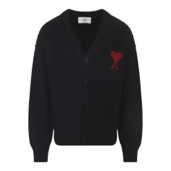 Sort Uld V-Hals Cardigan AW25