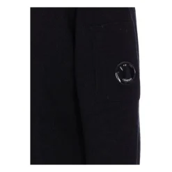 Sort uld-blandingsrundhals sweater