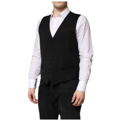 Sort Uldformel Kjole Vest