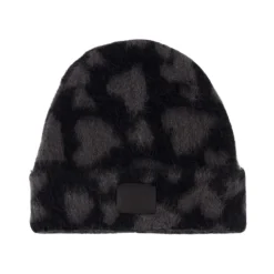 Sort uldhue med alpaka