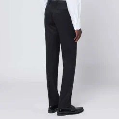 Sort Uldjakkesæt 100% Lana