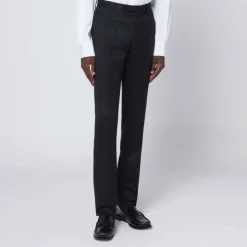 Sort Uldjakkesæt 100% Lana