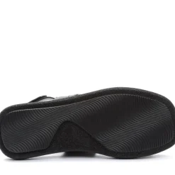 Sorte Åbne Flade Sandaler Kvinder